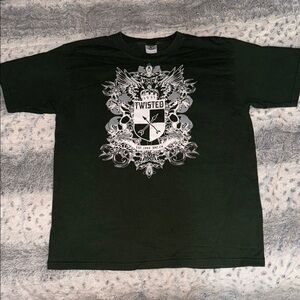 Men’s or Women’s Twisted Green Short Sleeve shirt. Men’s L, from Sacramento.